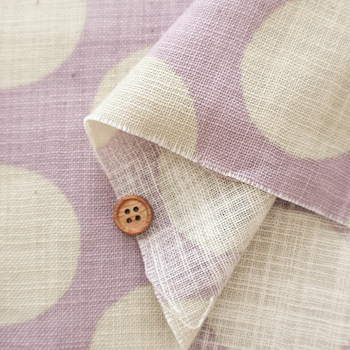 Cotton Linen Rijks Love Print Fabric - Dots - nomura tailor