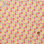 Cotton sketch apint fabric pop flower - nomura tailor