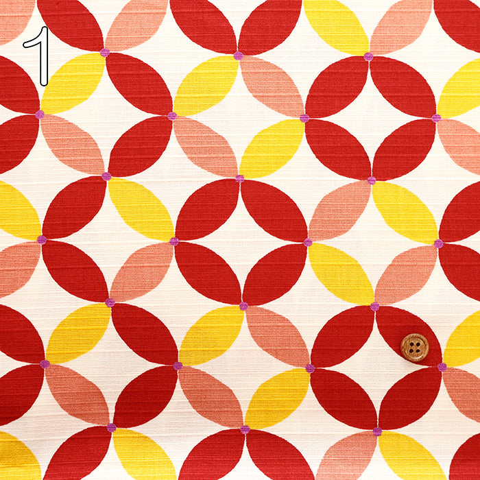 Cotton Shantung Printed Fabric -  Simple Modern Shippo - nomura tailor