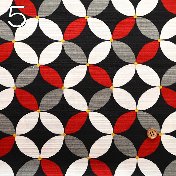 Cotton Shantung Printed Fabric -  Simple Modern Shippo - nomura tailor