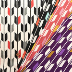 Cotton Shantung Printed Fabric - Simple Modern Yagasuri - nomura tailor