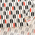 Cotton Shantung Printed Fabric - Simple Modern Yagasuri - nomura tailor