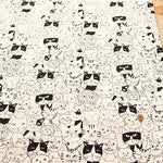 Cotton Oxford Fabric - Cat Mix - nomura tailor