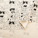 Cotton Oxford Fabric - Cat Mix - nomura tailor