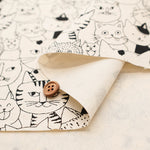 Cotton Oxford Fabric - Cat Mix - nomura tailor