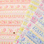 Cotton Broad print fabric flower border - nomura tailor