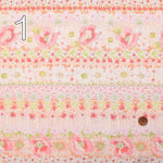 Cotton Broad print fabric flower border - nomura tailor