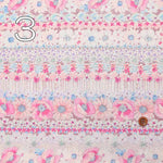 Cotton Broad print fabric flower border - nomura tailor