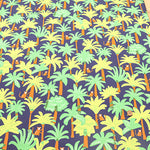 Cotton Broad Printed Fabric - Tropical Monkey - nomura tailor