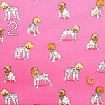 Cotton Broad Printed Fabric SPACE DOGS - nomura tailor