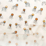 Cotton Broad Printed Fabric SPACE DOGS - nomura tailor