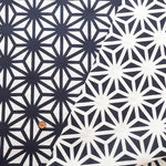 Cotton Sharting Printed Fabric - Hemp Leaf Pattern - nomura tailor