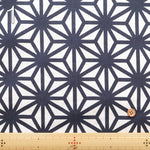 Cotton Sharting Printed Fabric - Hemp Leaf Pattern - nomura tailor