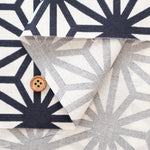 Cotton Sharting Printed Fabric - Hemp Leaf Pattern - nomura tailor