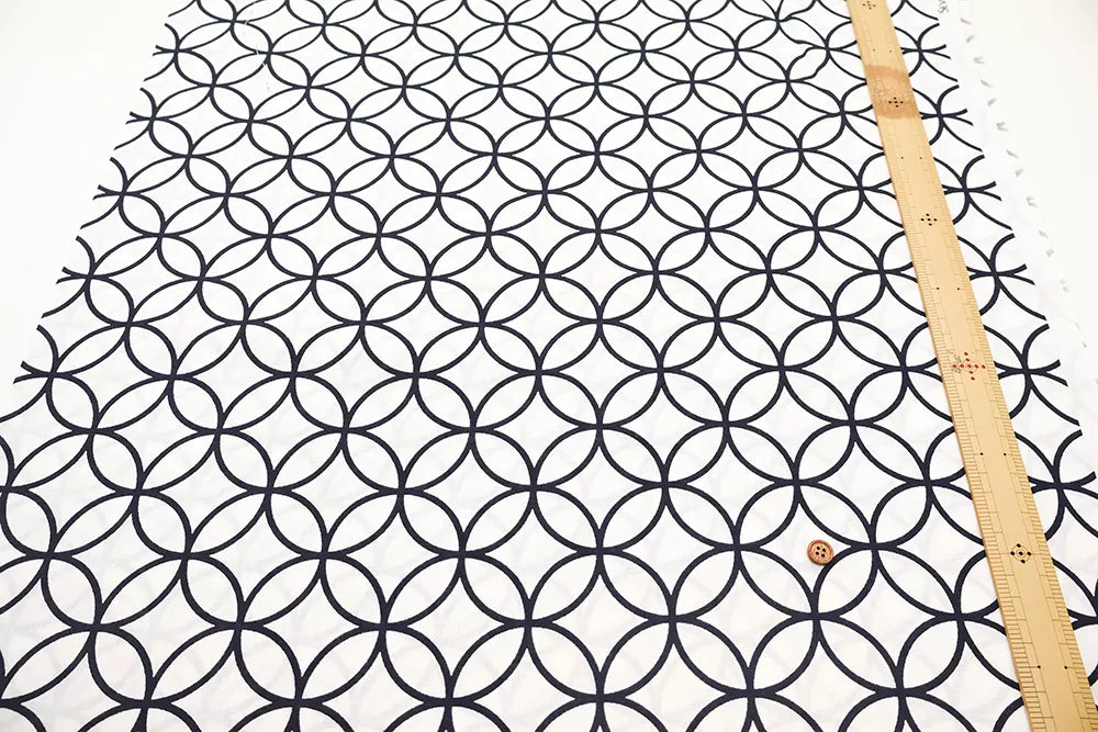 Cotton Sharting Printed Fabric - Shippo - nomura tailor