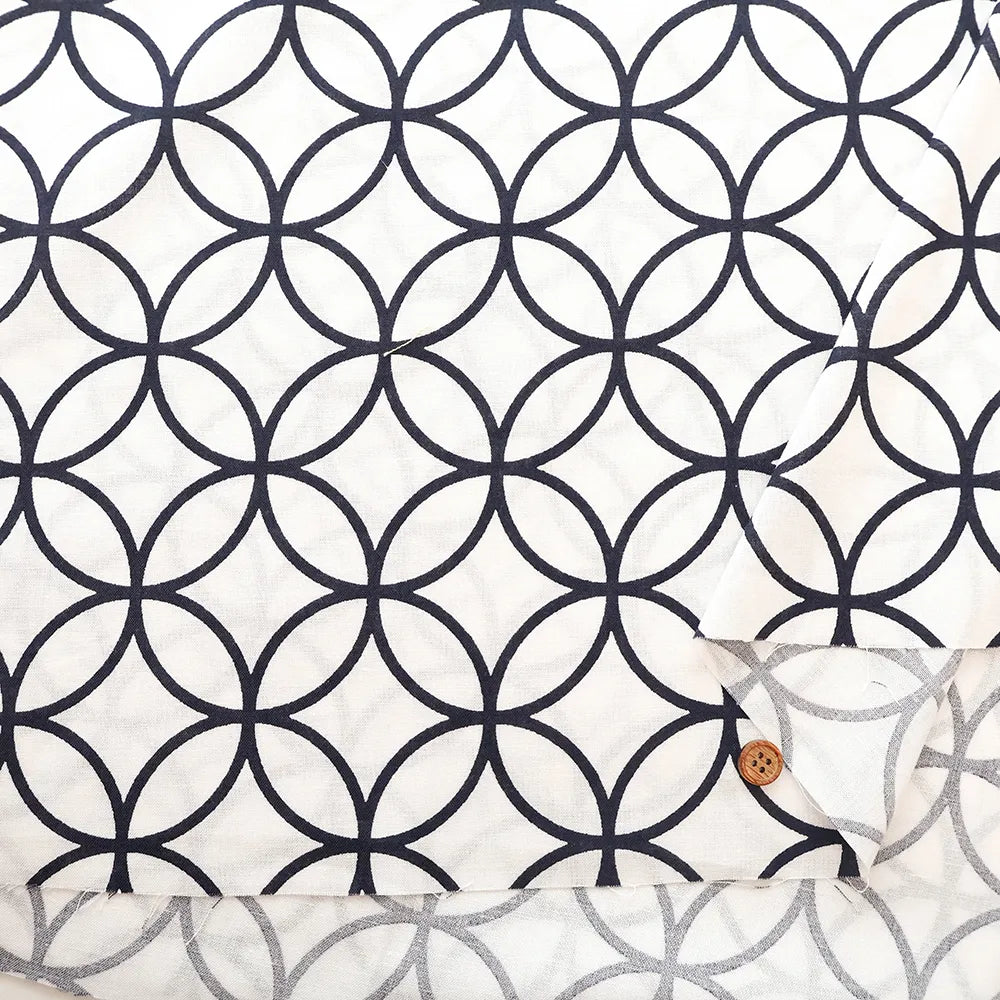 Cotton Sharting Printed Fabric - Shippo - nomura tailor