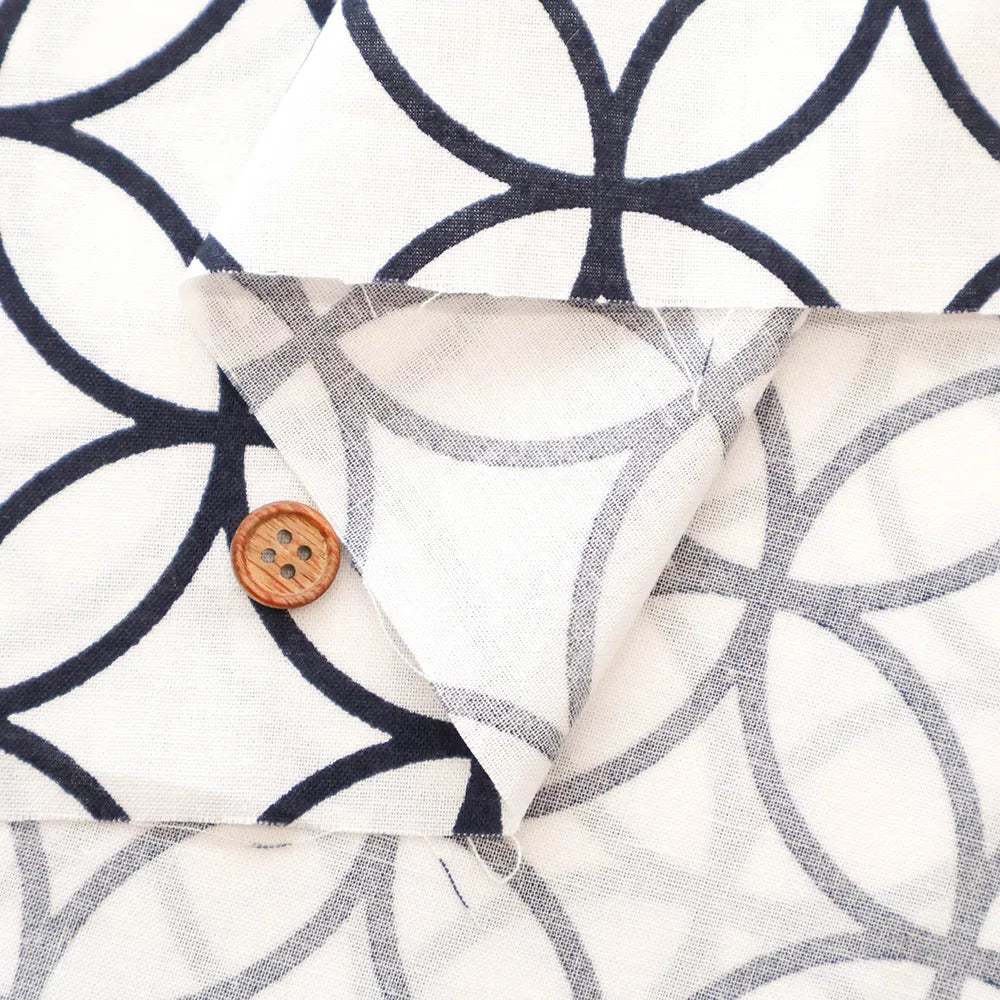 Cotton Sharting Printed Fabric - Shippo - nomura tailor