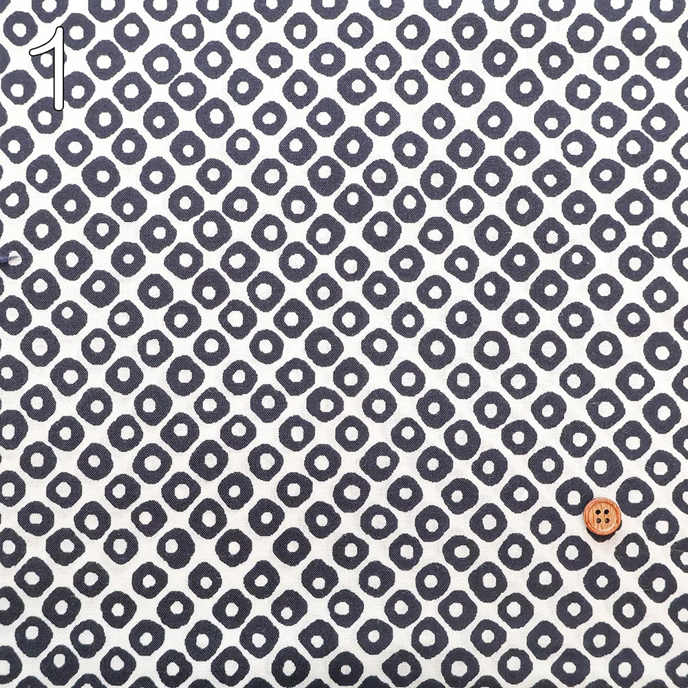 Cotton Sharting Printed Fabric 鹿の子 - nomura tailor