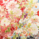 Cotton Sharting Printed Fabric - Hanakin Japanese Pattern - Kachofugetsu - nomura tailor