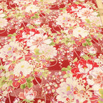 Cotton Sharting Printed Fabric - Hanakin Japanese Pattern - Kachofugetsu - nomura tailor