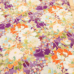 Cotton Sharting Printed Fabric - Hanakin Japanese Pattern - Kachofugetsu - nomura tailor