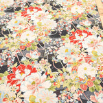Cotton Sharting Printed Fabric - Hanakin Japanese Pattern - Kachofugetsu - nomura tailor