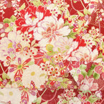 Cotton Sharting Printed Fabric - Hanakin Japanese Pattern - Kachofugetsu - nomura tailor