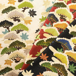 Cotton Sharting Printed Fabric - Hanakin Japanese Pattern のぼり松 - nomura tailor