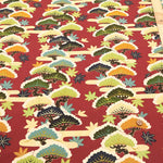 Cotton Sharting Printed Fabric - Hanakin Japanese Pattern のぼり松 - nomura tailor