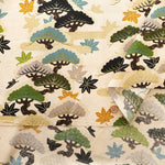 Cotton Sharting Printed Fabric - Hanakin Japanese Pattern のぼり松 - nomura tailor