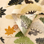 Cotton Sharting Printed Fabric - Hanakin Japanese Pattern のぼり松 - nomura tailor
