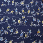 Cotton seating print fabric Bird and beast caricature 1 - nomura tailor