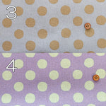 C/L Canvas Printed Fabric - Fluffy Dot - nomura tailor