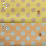 C/L Canvas Printed Fabric - Fluffy Dot - nomura tailor