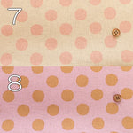 C/L Canvas Printed Fabric - Fluffy Dot - nomura tailor