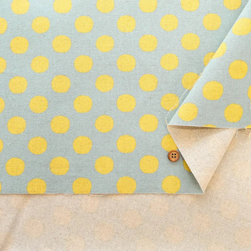 C/L Canvas Printed Fabric - Fluffy Dot - nomura tailor