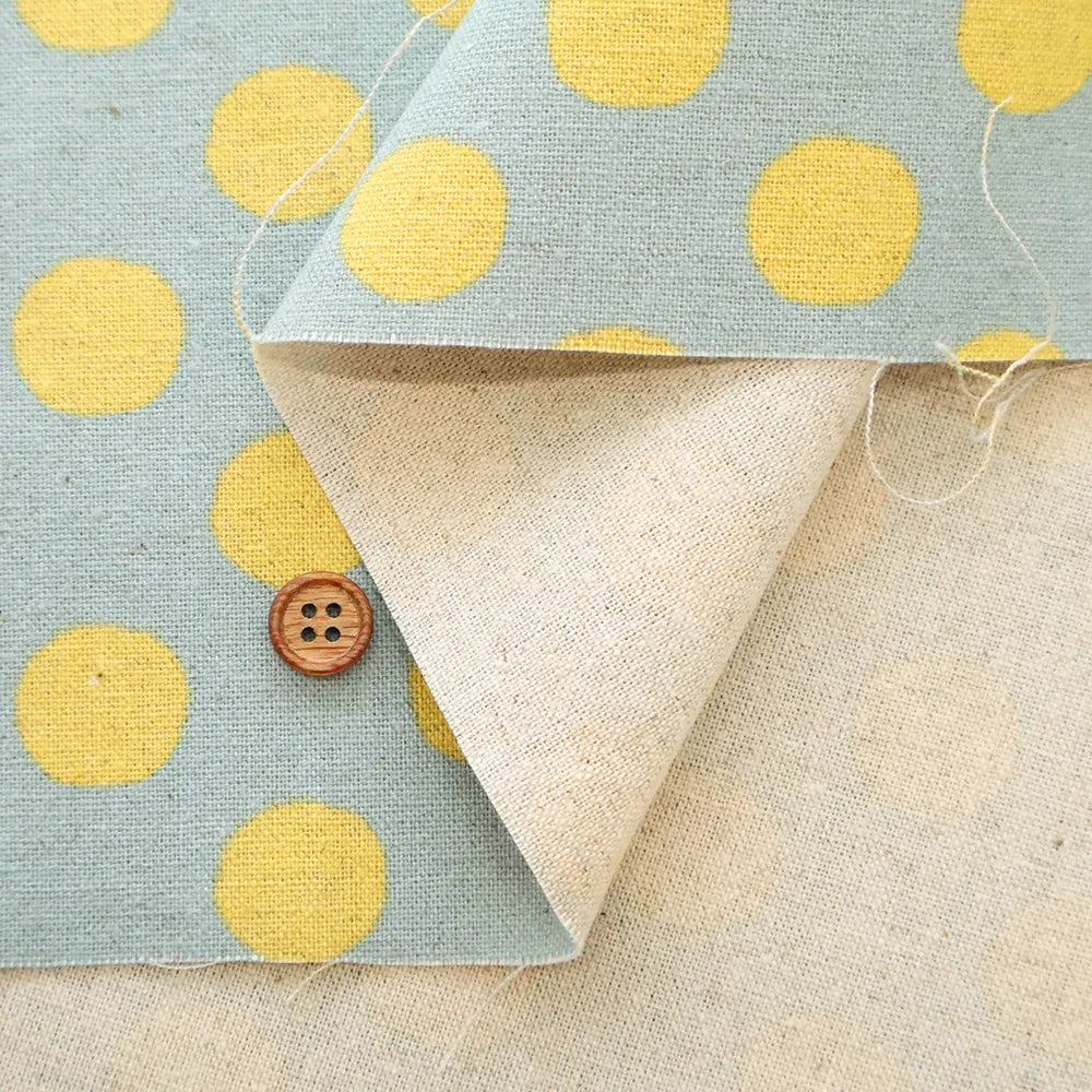 C/L Canvas Printed Fabric - Fluffy Dot - nomura tailor