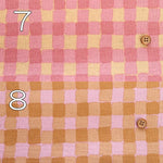 C/L Canvas Printed Fabric - Fluffy Check - nomura tailor