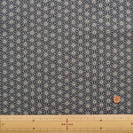 Cotton sheeting fabric Japanese Pattern Printed Fabric Asanoha - nomura tailor