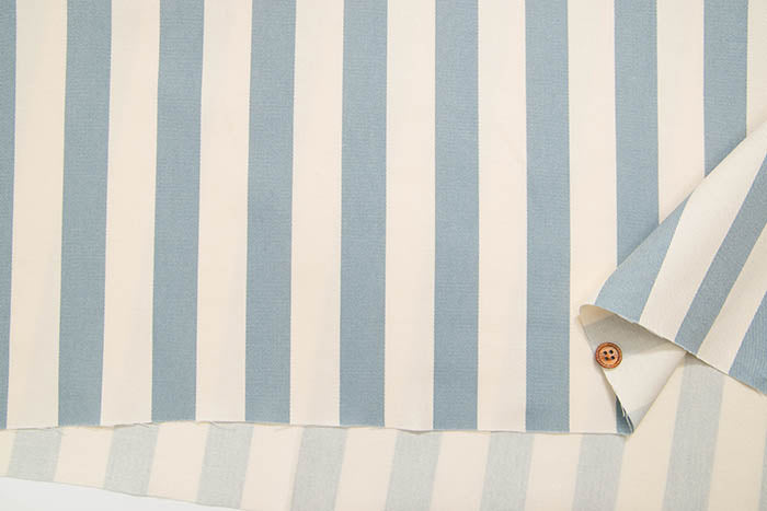 Cotton twill print stripe - nomura tailor