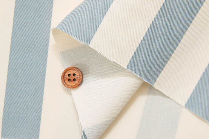 Cotton twill print stripe - nomura tailor