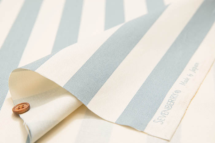 Cotton twill print stripe - nomura tailor