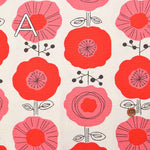 Cotton Ox Print Fabric Scandinavian Flower - nomura tailor