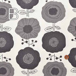 Cotton Ox Print Fabric Scandinavian Flower - nomura tailor