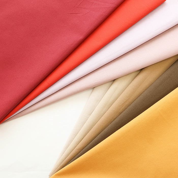 Cotton Typewriter Fabric(Dump) - Plain <Warm Tones> - nomura tailor
