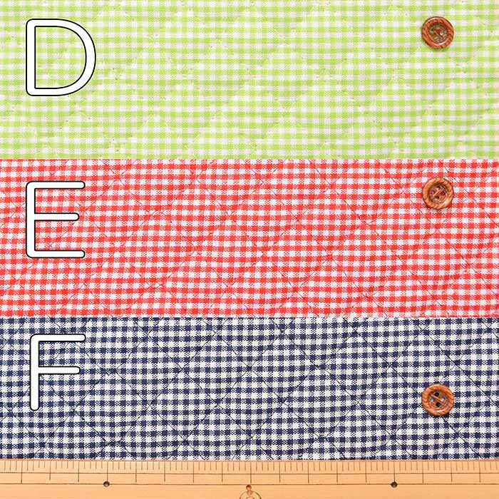 Cotton yarn-dyed check quilt fabric <All stitches> - nomura tailor