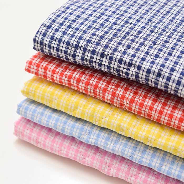 Cotton yarn-dyed check quilt fabric <All stitches> - nomura tailor