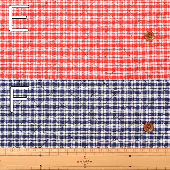 Cotton yarn-dyed check quilt fabric <All stitches> - nomura tailor