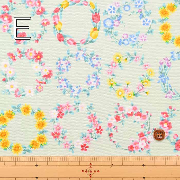 Cotton Ox Printed Fabric Four Seasons Leaf - nomura tailor