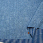 Cotton Ox Denim Style River Print Fabric Stripe - nomura tailor